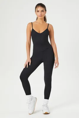 Women's Active Fitted Cami Jumpsuit in Black Small