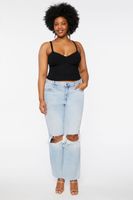 Women's Sweater-Knit Cropped Cami 1X