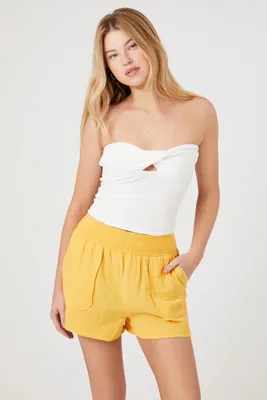 Women's Textured Pull-On Shorts