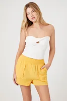 Women's Textured Pull-On Shorts Medium