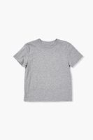 Kids Organically Grown Cotton T-Shirt (Girls +Boys) in Heather Grey, 9/10