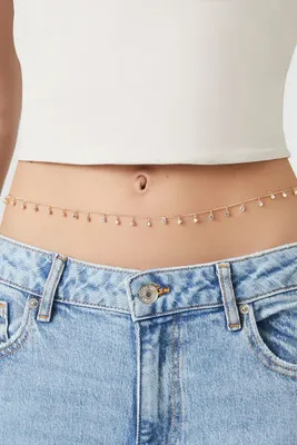 Women's Rhinestone Belly Chain in Gold/Silver