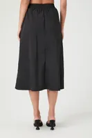 Women's A-Line Nylon Midi Skirt