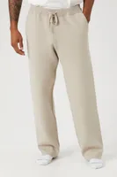 Men Wide-Leg Pajama Pants in Taupe, XXL