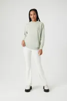 Women's Lace Los Angeles Drop-Sleeve Pullover in Sage, XS