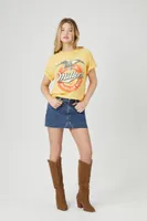 Women's Miller Milwaukee Beer Graphic T-Shirt in Yellow, M/L