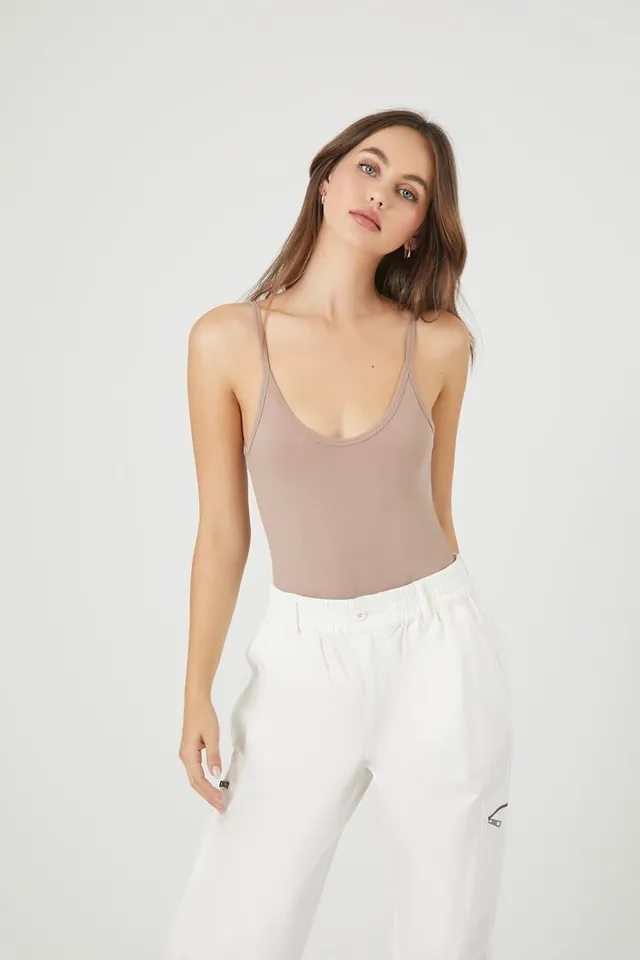 Forever 21 Women's Basic Cami Bodysuit Medium