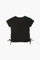 Girls Organically Grown Cotton T-Shirt (Kids) Black,