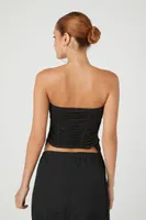 Women's Ruched Drawstring Tube Top