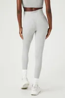 Women's Active Seamless Heathered Leggings in Heather Grey Small