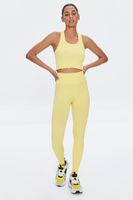 Women's Active Seamless Cropped Tank Top in Mimosa Small