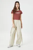 Women's Utility Wide-Leg Cargo Joggers