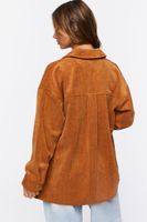 Women's Corduroy Button-Front Shacket Small