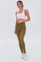 Women's Active Seamless High-Rise Leggings in Olive Large