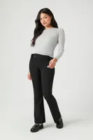 Women's Flare Trouser Pants in Black, 11