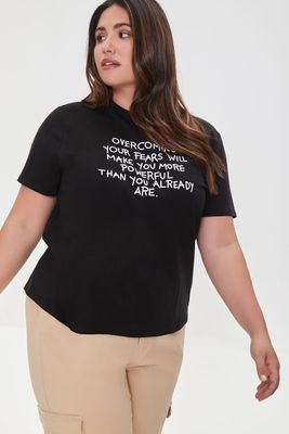 Women's Organically Grown Cotton T-Shirt in Black/White, 0X