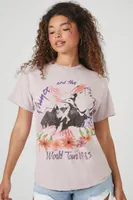 Women's Prince World Tour 1985 Graphic T-Shirt in Purple, M/L