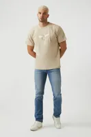 Men Bee King Graphic Tee Taupe,