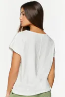 Women's Boxy Short-Sleeve T-Shirt in White Small