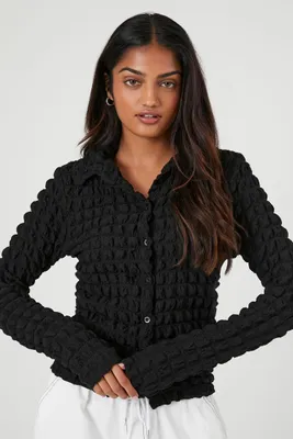 Women's Quilted Long-Sleeve Shirt
