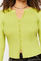 Women's Ribbed Cardigan Sweater Small