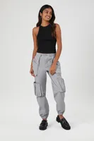 Women's Ruched Pocket Joggers in Harbor Grey Small