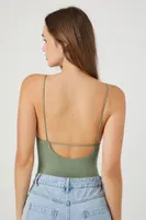 Women's Seamless Cami Lingerie Bodysuit in Tea Medium