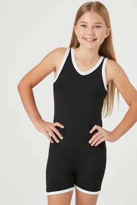 Girls V-Neck Tank Romper (Kids)