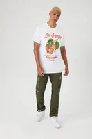 Men Los Angeles Strawberry Farm Tee in White, XXL