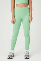 Women's Active Seamless Cutout Leggings in Mint Small