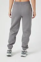 Women's Fleece Drawstring Joggers in Dark Grey, XS