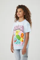 Girls Pokémon Graphic T-Shirt (Kids) in Blue, 13/14