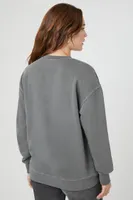 Women's French Terry NY Pullover in Charcoal Medium