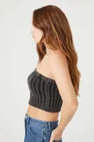 Women's Cable Sweater-Knit Tube Top