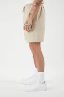 Men Vented-Hem Drawstring Shorts