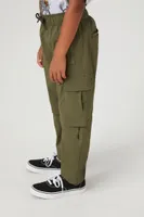 Kids Cargo Joggers (Girls + Boys) in Olive, 9/10