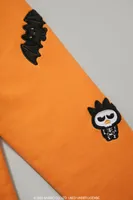 Girls Skeleton Badtz-Maru Joggers (Kids) in Orange, 5/6