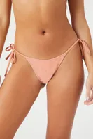 Women's Glitter Knit Cheeky Bikini Bottoms