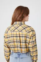 Women's Plaid Cropped Shirt