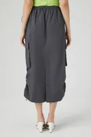 Women's Cargo Drawstring Midi Skirt