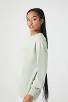 Women's Lace Los Angeles Drop-Sleeve Pullover in Sage, XS