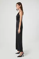 Women's Satin Asymmetrical Jumpsuit