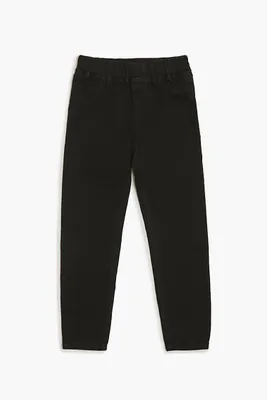 Girls Skinny Pull-On Jeans (Kids) in Black, 9/10