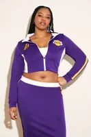 Women's Los Angeles Lakers Jacket in Purple, 1X