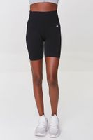 Women's Active Seamless High-Rise Biker Shorts in Black Medium