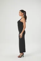 Women's Contour One-Shoulder Maxi Dress in Black, XS