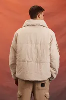 Men Unisex Rebel Moon Cargo Jacket in Beige, XXL