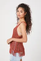 Women's Crochet Tassel Fringe Top