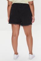 Women's Denim Mom Shorts in Black, 18