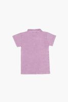 Girls Cotton Polo Shirt (Kids) in Purple, 5/6